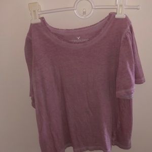 light pink AE crop top size XS